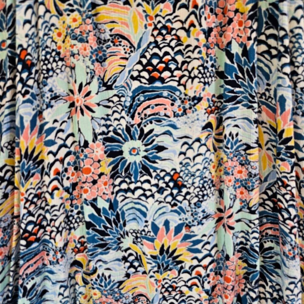 Roxy x Liberty Marine Bloom Strappy Midi Dress Size M - Picture 2 of 12